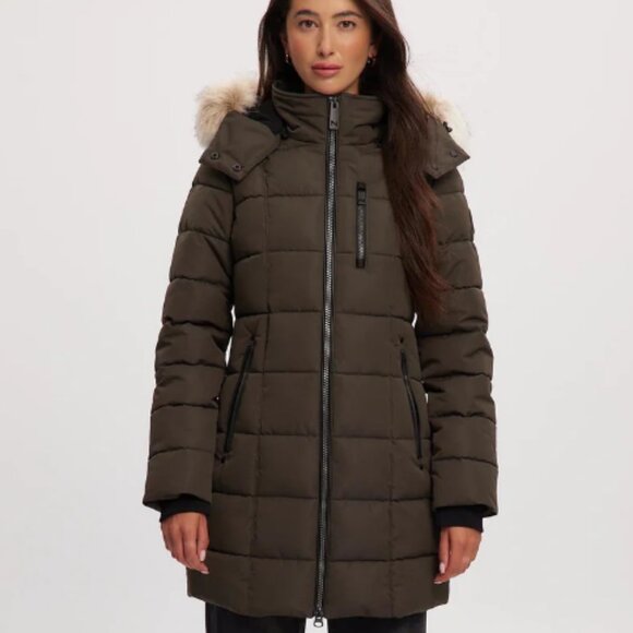 Noize Hannah  Heavyweight Mid-length Parka. Green. Size M. EUC - Picture 1 of 11